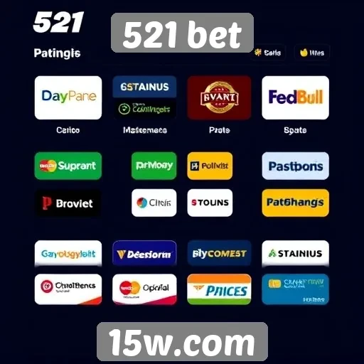 Opções de pagamento disponíveis no 521 bet
